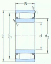 SKF-*C6910-2CS5V1)-CARB 圆环滚子轴承