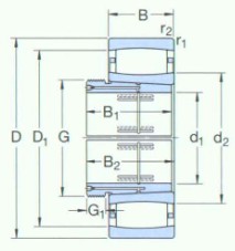 SKF-AOHX3192G-CARB 圆环滚子轴承